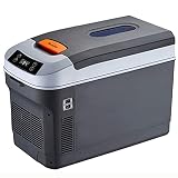 35 litros De Gran Capacidad，PortáTil Nevera del Coche, Mini Refrigerador TermoeléCtrico Refrigerador 12v / 24v / 220v Calentador De Alimentos para Congelador De Refrigerador De CamióN (Negro)