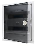 Kopp rasante – Caja de distribución con Puerta de plástico de 2 Filas, para 24 Pole, 1 Pieza, Gris/Negro, 346002005