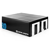 CapitalSports Capital Sports Rookso Cajon Salto, Cajon Fitness Caja pliométrica 30 cm Altura (Relleno Estable gomaespuma, Cubierta Resistente Vinilo, Ideal casa, Gimnasia o Exterior, apilable, Negra)