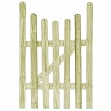 vidaXL Puerta de Valla Cancela Madera Pino Impregnada 100x150 cm Reja Verja Cercado