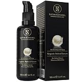Serum Facial de Retinol ORGÁNICO y Vegano - 100ml - Sistema 3-Retinol de Liberación Sostenida con Vitamina C, Acido Hialuronico, Aloe vera