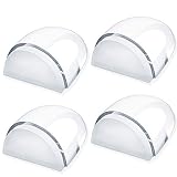 Junlic Tope de Puerta para Suelo, [Set de 4] Topes para Puertas Transparente Autoadhesivo Protección de Pared y Muebles