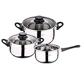 San Ignacio SG-8050 - Batería de Cocina, Acero Inoxidable, Plateado, 3 cuerpos