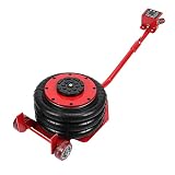 Fishawk Gato Neumático Gato de Aire de Bolsa Triple de 3 Toneladas, Gato Neumático Portátil para Coche, Gato de Piso de Servicio Pesado de Elevación Rápida con Barra 8-12 para Elevación de(EU)