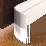 ZCZUOX Burlete bajo Puerta, burlete Autoadhesivo de Goma de Silicona, Aislamiento acústico/a Prueba de Viento/Tira de Sellado a Prueba de Polvo 5 * 100CM (Blanco)