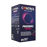 CONTROL Senso - Caja de Condones Muy Finos, Gama Sensibilidad, Lubricados, Ajuste Perfecto, Sexo Seguro, 24 unidades (Pack Ahorro)