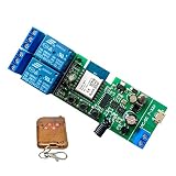 MHCOZY Interruptor de relé WiFi RF, funciona como pulsador e interruptores inalámbricos, Alexa activa la cortina de la puerta de su garaje