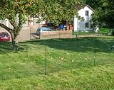 horizont valla fronteriza FIX, valla móvil de 15 m de largo y 90 cm de alto, 9 postes, red de jardín, ideal para camping, valla para perros, valla de barrera, valla de piquetes