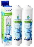 2x AquaHouse AH-UIF Filtro universal de agua para nevera compatible con Samsung LG Daewoo Rangemaster Beko Haier etc Nevera Congelador
