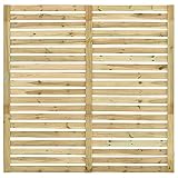 Panel para valla de jardín de madera de pino impregnada 180 x 180 cm