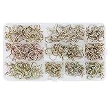 Yuhtech 250 Pcs abrazaderas para manguera de combustible con resorte de alambre 5-14 mm Abrazadera de Tubo de Combustible con Pinza para Tubo de Aceite, Tubo de Aire
