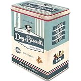 Nostalgic-Art Caja metálica Retro L Dog Biscuits – Idea de Regalo para dueños de Perros, Lata Grande de Alimentos Secos, Diseño Vintage, 3 l
