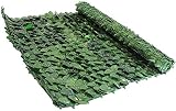 Setos artificiales de balcones enrollados 1x3 m (3 m²) Red de protección de sombra con hojas falsas para cercas decorativas al aire libre Barandas de jardín Cercas