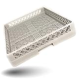 Gastronette Cesta para lavavajillas universal, de plástico, 50 x 50 cm, malla fina, apilable, GN Norm
