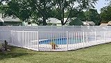 VALLA SEGURIDAD PISCINA JARDÍN AJUSTABLE(De 30cm a 150cm) (DE 30 A 55 CM, BLANCO)