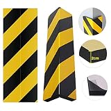 BUZIFU Protector Columnas Garaje 2 piezas Protectores Esquinas Garaje Protector Pilares Protección para Parachoques Protector Aparcamiento Pared Protectores Golpes Coche para Cualquier Estacionamiento