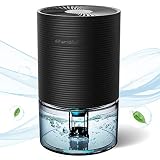UGHEH Deshumidificador, 750 ml, 7 Colores LED, Apagado Automático, Portátil Antihumedad y Antiolor, Ahorro de Energía, Silencioso,para Hogar, Armarios, Habitación, Baño, Cocina, Garaje