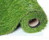 SUMC Césped artificial, alfombra de hierba sintética para jardín, césped enrollable de plástico, alfombra de césped para terraza, balcón, 30 mm de altura (1 m x 2 m)