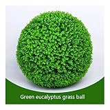 YLHXYPP Realista Las Plantas Grandes de Hierba Artificial del boj Bolas Bolas de eucalipto del Banquete de Boda de la Bola de plástico al Aire Libre casero Decoración Bonsai Hermosa