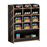 Caja de almacenamiento para bolígrafos, de madera, multiusos, organizador de escritorio para el hogar, la oficina y la escuela, color negro