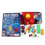 Caja de Magia para Niños, Trucos de Magia Profesionales, Juego Magia Niños 6 7 8 Años, Juguetes Educativos Y Creativos para Niños Y Niñas, Magia Accesorios Kit para Niños Carnaval Halloween Navidad