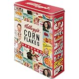 Nostalgic-Art Caja de almacenamiento retro XL, Kellogg's – Collage – Idea de regalo para cocina, Lata grande de cereales, Diseño vintage, 4 l