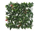 PRGA Seto artificial Photinia, 100 x 100 cm, verde, decoración para casa, jardín