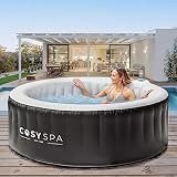 CosySpa Piscina Hinchable [Modelo 2022] - Bañera Climatizada | Burbujas y Hidromasaje | 4 – 6 plazas (Solo de 4 Plazas)…