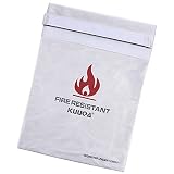 Kuuqa Bolsa Resistente al Fuego del Document Funda de Prueba de Fuego, 27 X 37.5cm