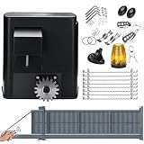 SWANEW 280W Motor Puerta Corredera, Motor con Control Remotos Abridor para Puertas Correderas Capacidad de 600kg Abridor de Puerta Inteligente Puerta Corredera