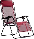 Amazon Basics Silla Gravedad Cero, burdeos