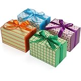 Belle Vous Cajas de Carton para Regalo (Pack de 20) Caja Rectangular con Cinta y Pegatinas 10 x 16,5 x 10 cm - Cajas para Regalos de Boda, Fiestas, Jabón Casero y Dulces - Cajitas para Chuches