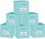 Kallax - Caja de almacenamiento con compartimentos de tela, cesta de almacenamiento, caja de juguetes, caja organizadora para armario, armario, ropero, 6 unidades, 30 x 30 x 30 cm (azul)