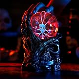Uonlytech Luz de Bola de Plasma, Luz de Cristal con Sensor Táctil y Mano de Calavera, Luz de Mesa de Novedad Luces Nocturnas para Dormitorio de Mesa