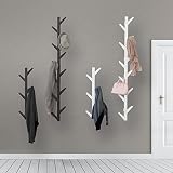 WEII Perchero de Pared de Madera Maciza para Colgar en el Salón o el Dormitorio, Marrón, 78 * 22 * 7cm