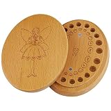 Leiterstein Caja de dientes de leche, hecho de madera, para guardar los dientes de leche de niños - con una illustraciòn de Elvira Bernhardt