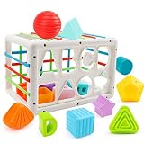 nicknack Juguetes para clasificar formas para niños de 1 a 2 años, juguetes sensoriales para clasificar formas para niños pequeños, juguetes Montessori para más de 18 meses