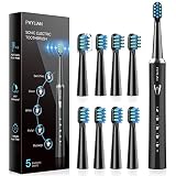 Cepillos de Dientes Electricos Sónico Adultos - Cepillo Electrico con 8 Cabezales, Carga Rápida 3 Horas y Utilizar por 60 Días, 5 Diferentes Modos y Temporizador de 2 Minutos Cepillo dientes Electrico