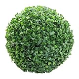 Lispeed Planta artificial de boj con bola de boj para decoración de bodas, oficinas y hogares.