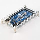 SunFounder Case Enclosure Transparent Gloss Acrylic Computer Box Compatible with Arduino Mega 2560 Rev3 R3, Genuino Mega 2560 Rev3