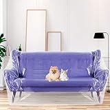 KLYNGTSK Película para Muebles Plástico Cubretodo Impermeable Cubierta de Polietileno Transparente Protector de Muebles para Cubrir Sofá Silla Muebles (2 x 3 m)