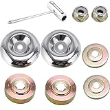 Mikqky 5 Piezas de Accesorios para Desbrozadoras de Metal, Pieza de Desbrozadora, Adecuado para Piezas de Cortacésped de Metal en General Césped Stihl Fs120 Fs130 Fs130R Fs200 Fs200R Fs250 Fs55
