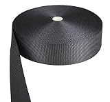 Tukan-tex - Correa de polipropileno (50 m de longitud, 4 cm de anchura), color negro