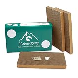 Pfotenolymp Caja rascadora con cartón ondulado y menta para gatos. Juguete para gatos.