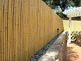 DE-COmmerce Jardín Valla Valla Ocultación Bambú Aty Nature i Jardín, Terraza, Protección de Balcón Bambú con Geschlossenen Tubos i Paravientos Bambú - Más Colores, 200 cm x 180 cm