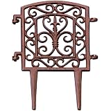 ESSCHERT DESIGN Valla rústico Ornamentales Rejilla Ampliable Hierro Fundido Valla 17 x 28 cm
