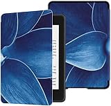 Estuche para el Nuevo Kindle Paperwhite Funda de Tela Resistente al Agua (décima generación, versión 2018), Estuche para Tableta con diseño Floral de Planta de Agave Abstracto y dragón