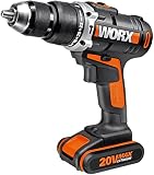 Worx WX372.1 - Taladro Percutor 1 batería Li-ion 20v-2,0Ah