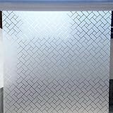 LMKJ Película de Ventana esmerilada de celosía Pegatina antiestática esmerilada película Decorativa autoadhesiva de privacidad película de Vidrio para decoración del hogar A7 30x100cm
