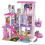 Barbie Casa de Muñecas Dreamhouse - Con Piscina, Tobogán y Ascensor - Luces y Sonido - 75+ Piezas - 104 x 109 cm - Regalo para Niños de 3-7 Años